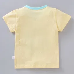 Kookie Kids Half Sleeves Top & Shorts Set Fairy Print - Yellow image 3