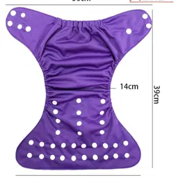 AEREX Reusable Baby Cloth Diapers For 6 Months to 3 Years With 2 Insert Pad With Anti-Piling Fleece Extra Absorbent Instant Baby Dry Sheet Leak Proof Washable Diaper Baby Bed Protector image 3