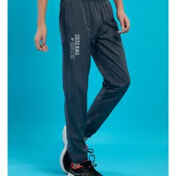 Technosport Woven Be Your Own Hero Text Printed Breathable & Dry Fit Sports Joggers - Grey image 5