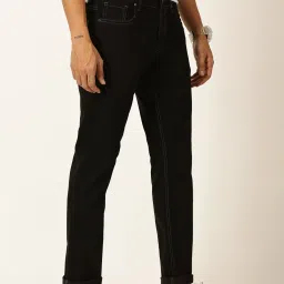 Thomas Scott Black Slim Fit Lightly Washed Jeans image 3