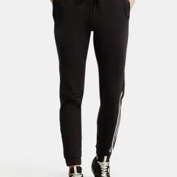 Jockey A108 Women's Super Combed Cotton Elastane Stretch Slim Fit Joggers with Side Pockets-image-56