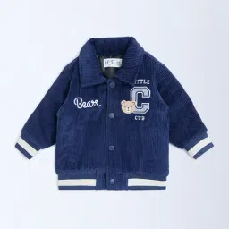 HOP Baby by Westside Navy Corduroy Cotton Varsity Jacket-image-88