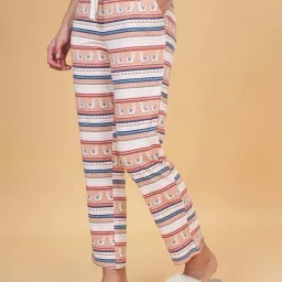 Dreamz by Pantaloons White Cotton Printed Pyjamas image 3