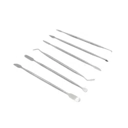 A.D INTERNATIONAL Stainless Steel Wax Carver Set Double-Ended with Storage Pouch, Y1-PRY8-NZXE (Set of 6) image 2