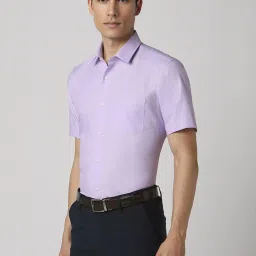 Peter England Purple Regular Fit Shirt image 3