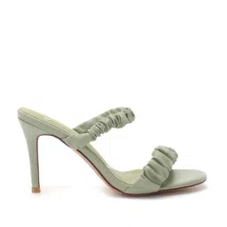 London Rag Women's Sage Green Casual Stilettos-image-14