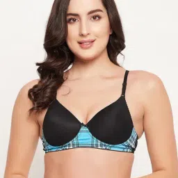 Clovia Black Printed Padded Bra-image-92