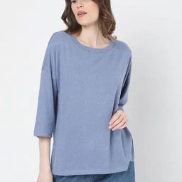Vero Moda Blue Regular Fit Pullover-picture-22