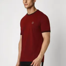 Van Heusen Maroon Slim Fit T-Shirt image 3