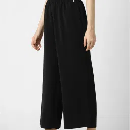 Van Heusen Black Regular Fit Mid Rise Trousers image 3