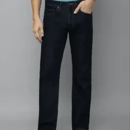 Louis Philippe Jeans Navy Blue Regular Fit Jeans-picture-20