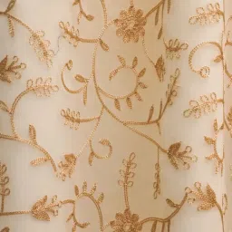 Ariana Cordoba 2 In 1 Gold Polyester 5ft Window Eyelet Curtain image 3