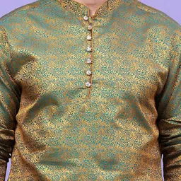 Sydney Heights Men Regular Thread Work Kurta with Patiala image 2