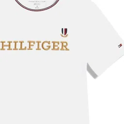 TOMMY HILFIGER Fresh White Applique Regular Fit T-Shirt image 3