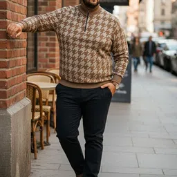 AUSTIVO Men Checked Pullover image 4