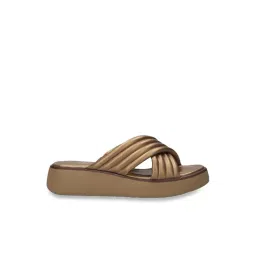 Bagatt Women's Kya Metallic Cross Strap Sandals-picture-11