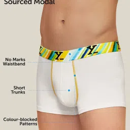 XYXX Black & White Micro Modal Trunks - Pack of 2 image 3