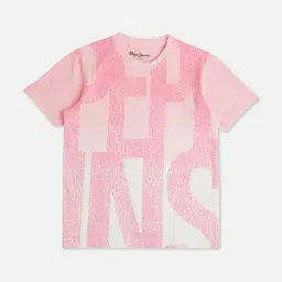 Pepe Jeans Kids Pink Printed T-Shirt-image-83
