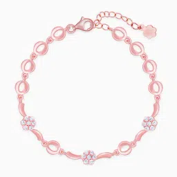 GIVA 925 Sterling Silver Rose Gold Bracelet for Women-image-52