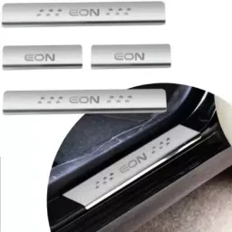 Automoto Stainless Steel Silver Non-led Footstep Door Sill Plate for Eon All Model (Set of 4)-image-39