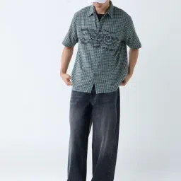 nuon men Nuon by Westside Charcoal Faded Relaxed-Fit Mid-Rise Jeans image 3