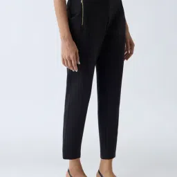 Wardrobe by Westside Black High-Rise Cigarette Trousers-picture-34