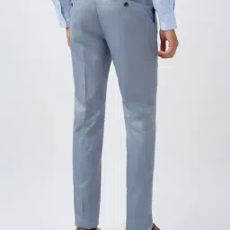 Raymond Blue Polyviscose Slim Fit Formal Trosuers image 2