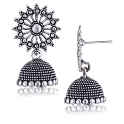 Sangria Alloy Silver-Plated Earrings image 4