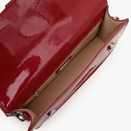 Kazo Buckle Detail Structured One Handle Detachable Sling Strap Shoulder Bag image 5