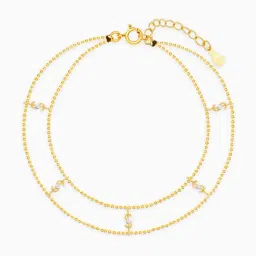 GIVA 925 Sterling Silver Golden Bracelet for Women-image-12