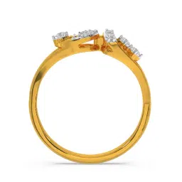 Kisna Diamond & Gold Jewellery Lori 14k (585) Diamond & Gold Ring For Women image 2