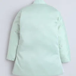 BAESD Boys Sequined Embroidered Sherwani & Trouser Set With Shrug image 5