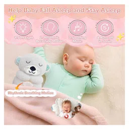 Amitasha Breathing Teddy Bear Soft Toy Huggable Stuffed Animal Plush Toy for Kids & Adult- 25cm (White) image 5