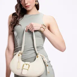 French Connection Half Moon Shoulder Bag-image-53
