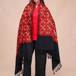 SWI Stylish Women Floral Embroidered Shawl image 4