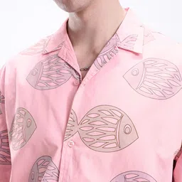 Kook N Keech Printed Drop-Shoulder Sleeves Pure Cotton Oversized Casual Shirt image 3