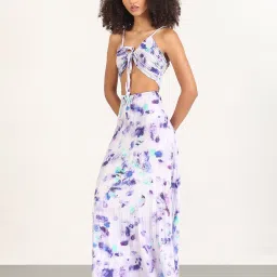 showoffff Showoff Purple Regular Fit Printed Dress image 3