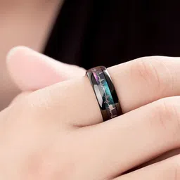 MEENAZ Men Silver Plated Finger Ring image 3