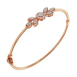 Joyalukkas 18k Rose Gold & Diamond Hexa-Leaf Bloom Bracelet-picture-40