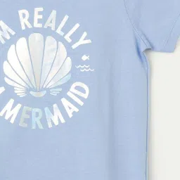 Fame Forever by Lifestyle Kids Blue Cotton Cotton T-Shirt image 3