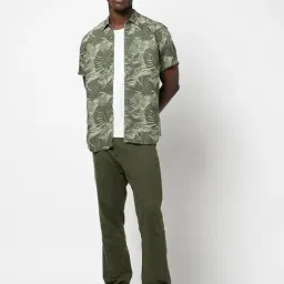 GAP Green Regular Fit Print Shirt image 4