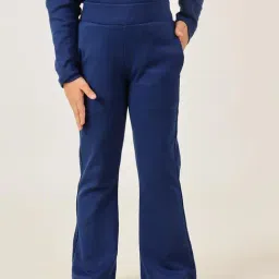 One Friday Kids Navy Blue Cotton Trackpants-picture-45