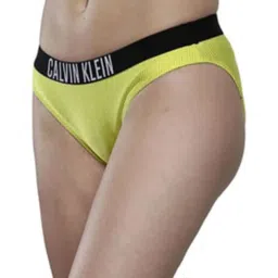 Calvin Klein LRF-LEMONADE YELLOW Womens Solid Swimwear image 3