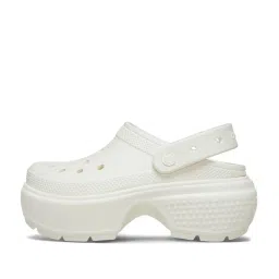 Crocs Men's Stomp White Back Strap Clogs image 3