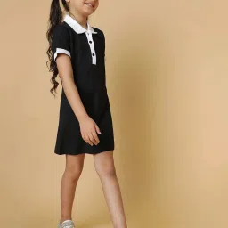 Tales & Stories Kids Black Regular Fit Dress image 3