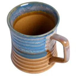 Unravel India studio glazed Multicolor Ceramic Coffee Mug - Set of 2 image 3