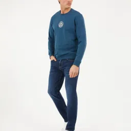 Guess Blue Regular Fit Solid Jeans image 3