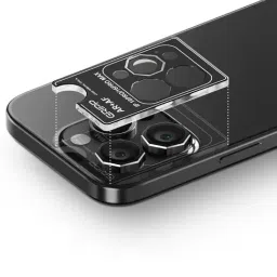 Gripp 3In1 Focal Octagon Camera Lens Protector for Iphone 16 Pro & Iphone 16 Pro Max (2024) - Black image 4