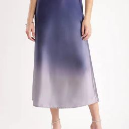 Fablestreet Blue Solid Skirt-picture-4