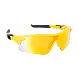 MAGNEQ Yellow UV Protection Rectangular Unisex Sunglasses image 3